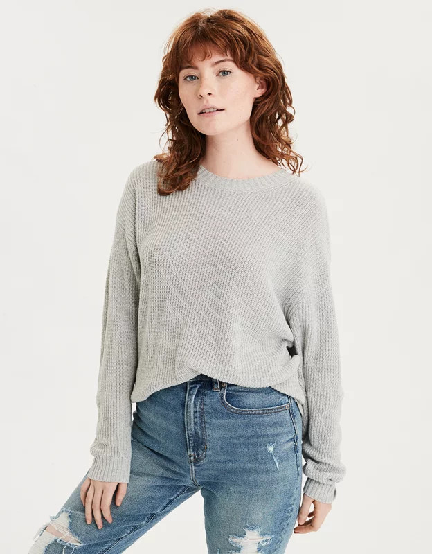 AE Slouchy Crew Neck Sweater | American Eagle Outfitters (US & CA)