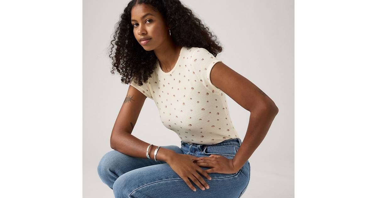 Dry Goods Waffle Cap-sleeve Tee - Multi-color | Levi's® US | Levi's US