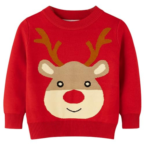 Remimi Christmas Sweaters for Kids Funny Holiday Children Knitted Jumper Clothes 6-7 Years | Amazon (US)