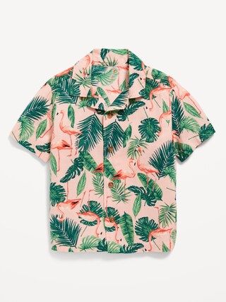 Short-Sleeve Printed Camp Shirt for Toddler Boys | Old Navy (US)