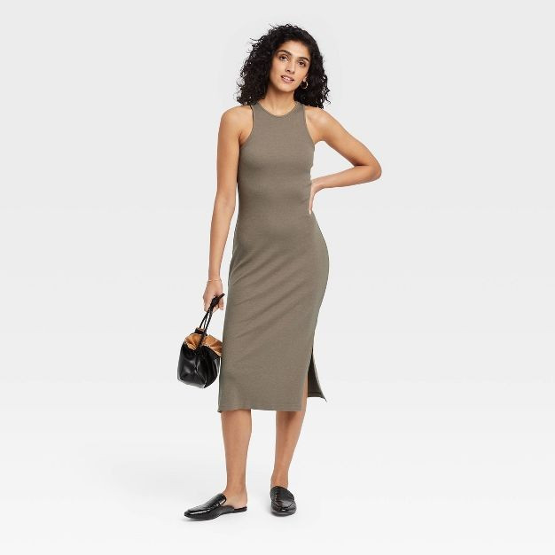 Women's Sleeveless Ribbed Dress - A New Day™ | Target