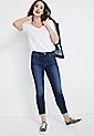 m jeans by maurices™ Super Soft Boyfriend High Rise Rolled Hem Jean | Maurices