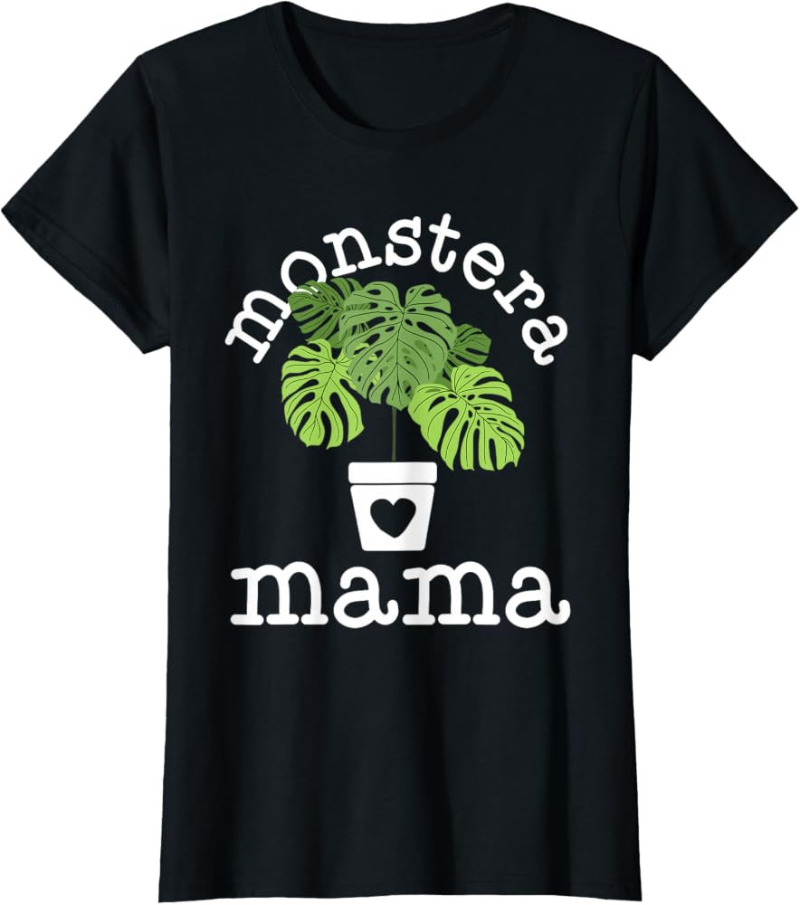 Monstera Plant Mama Shirt Plant Lovers Gift Ideas for Women T-Shirt | Amazon (US)