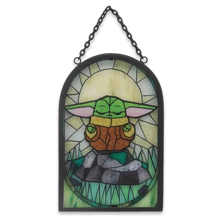 Star Wars Grogu Print on Glass Wall Art 7.5" | Walmart (US)