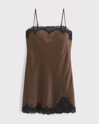 Lace Slip Mini Dress | Abercrombie & Fitch (US)