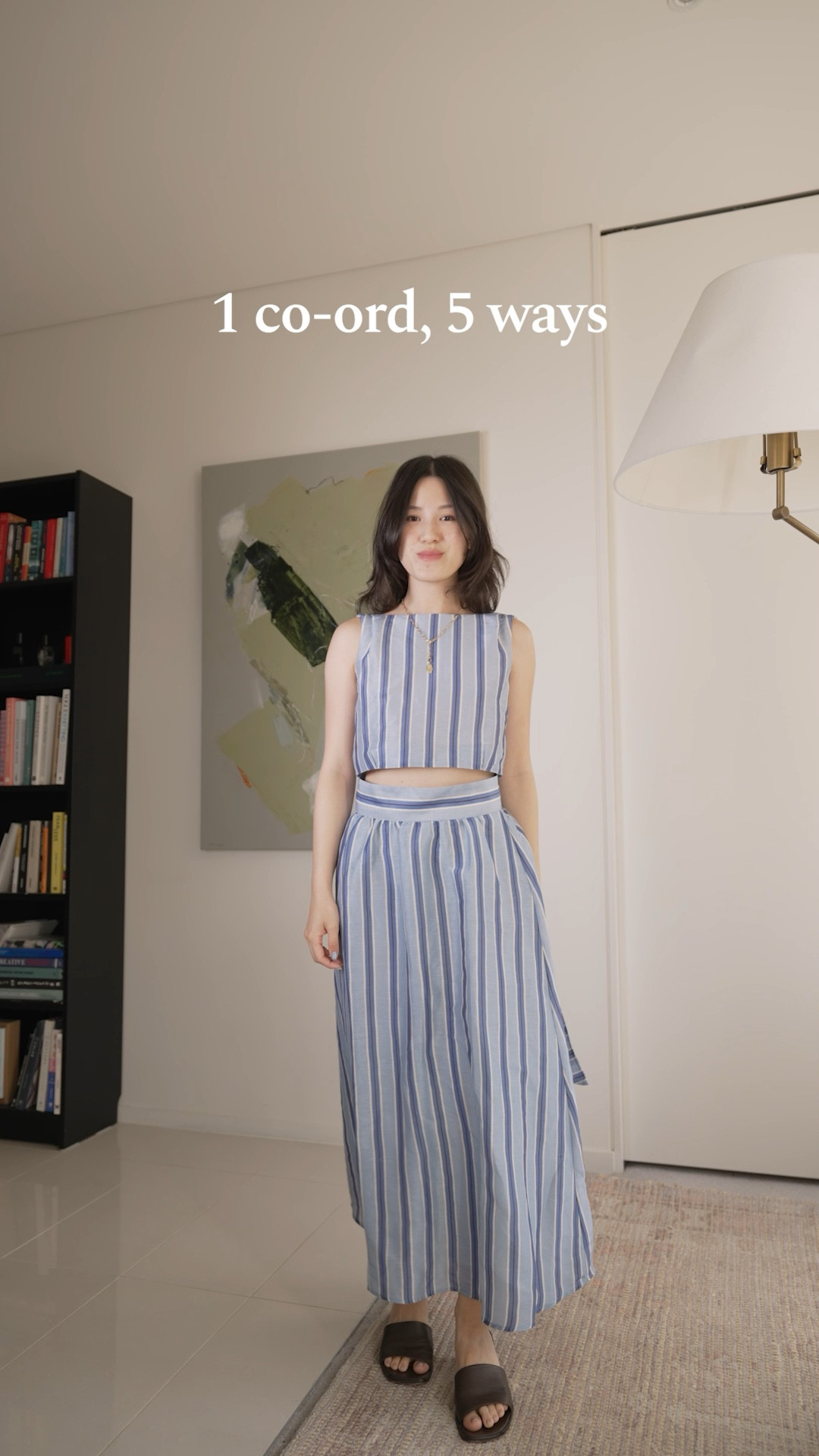 Wearing top in US2, skirt in US4. My usual size for both. 85% linen, 15% silk. I usually hand wash pieces like this.