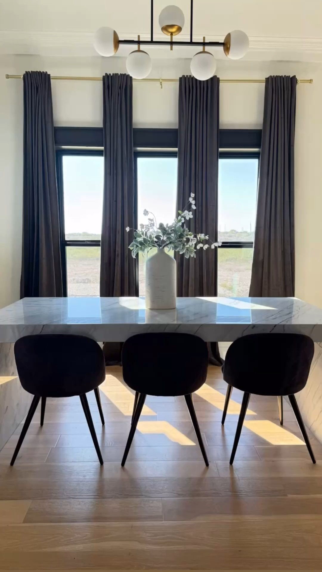I am so excited to share this easy transformation to upgrade my breakfast room/dining area and bring some brightness into this space. I swapped out my chairs and upgraded to these @nathanjames dining room chairs. Then we swapped out our gray velvet blackout curtains for these new @luxdrape_official drapes. I love that these drapes are pleated, blackout, and top quality material. I can tell you that these drapes will be a statement piece in my home for years to come. 

#diningchairs #drapes #curtains #counterstools #chairs #diningchair #longcurtains #longdrapes #108inchcurtains #chandelier #lightfixture #homeinterior #lighting #islandchandelier #kitchenstyle

#LTKmomlife #LTKStyleTip #LTKHome