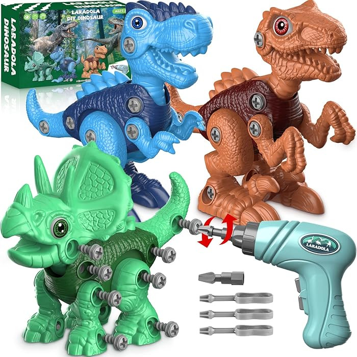 Laradola Dinosaur Toys for 3 4 5 6 7 8 Year Old Boys, Take Apart Dinosaur Toys for Kids 3-5 5-7 S... | Amazon (US)
