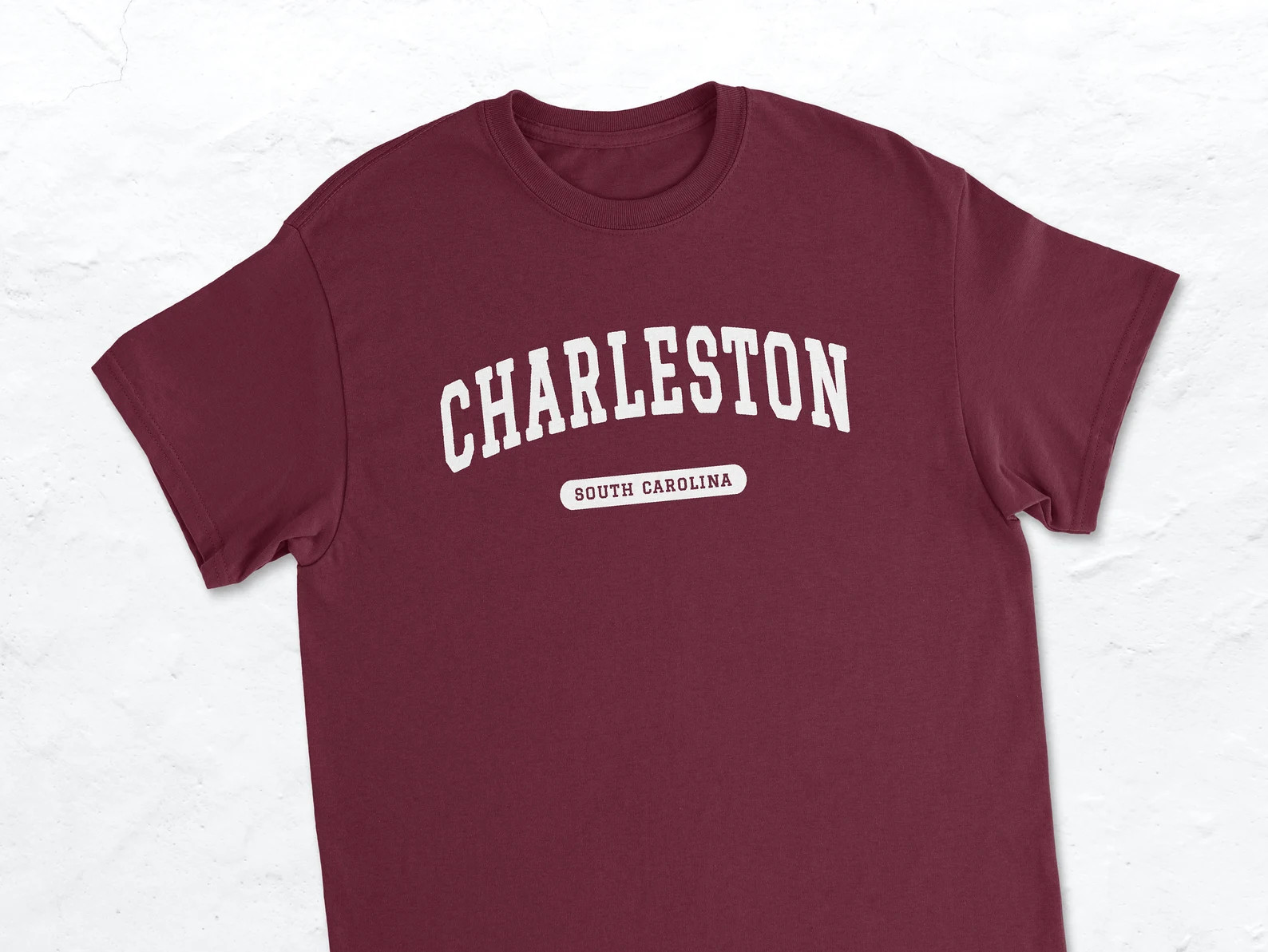 Charleston South Carolina College Style T-Shirt | Etsy (Global)