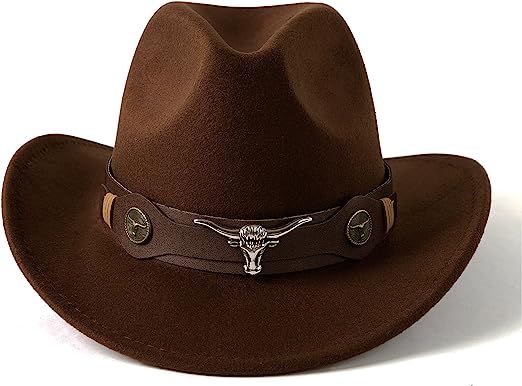 Gossifan Classic Womens Western Cowboy Cowgirl Hats with Wide Belt | Amazon (US)