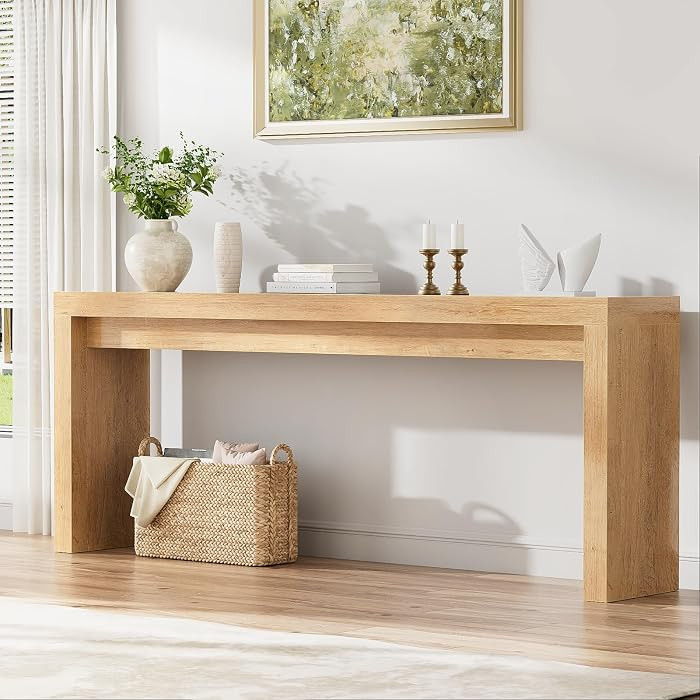 Extra Long Console Table for Entryway, 70.9-Inch Farmhouse Wood Behind Couch Table, Modern Entryw... | Amazon (US)