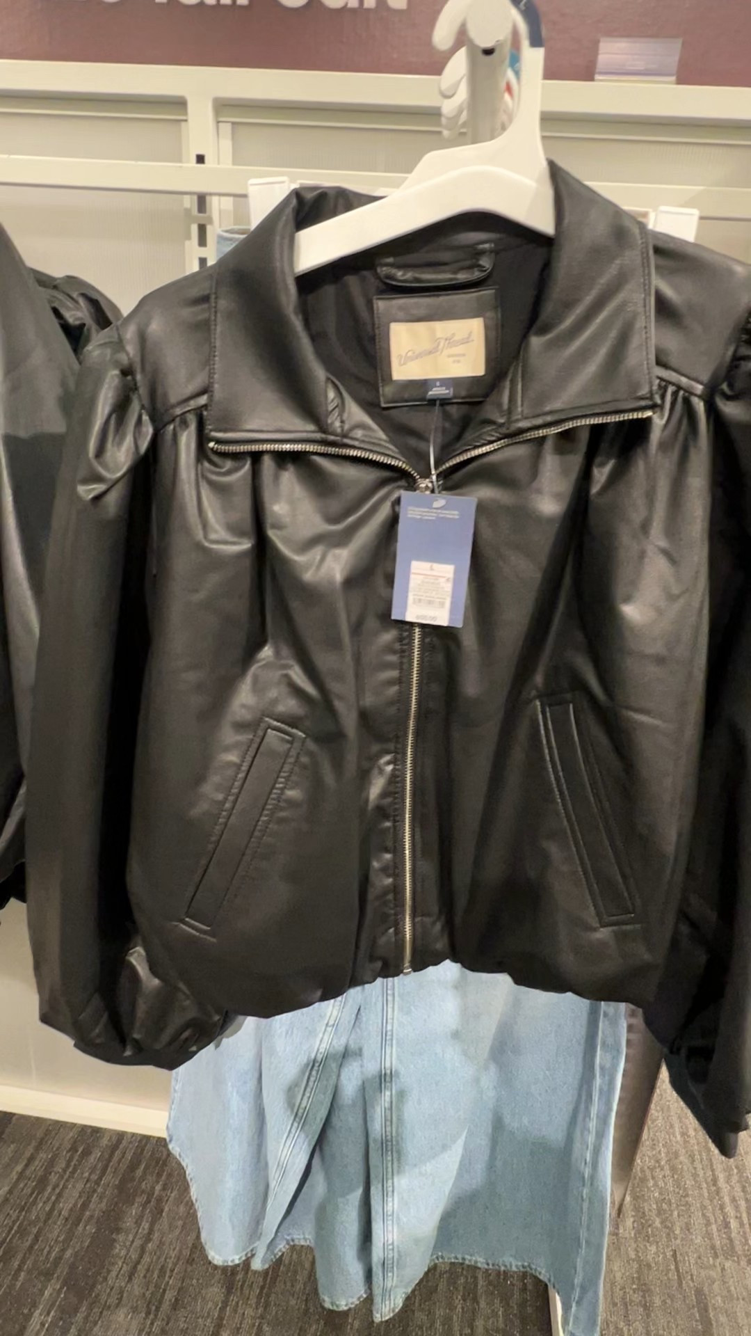 This pieces check off a few trends. 
Faux leather = fall favorite 
Gathering = newest trend
Bubble (slightly at sleeve and hem) = trend we’re still loving

#falltrend

#LTKSeasonal #LTKStyleTip #LTKU