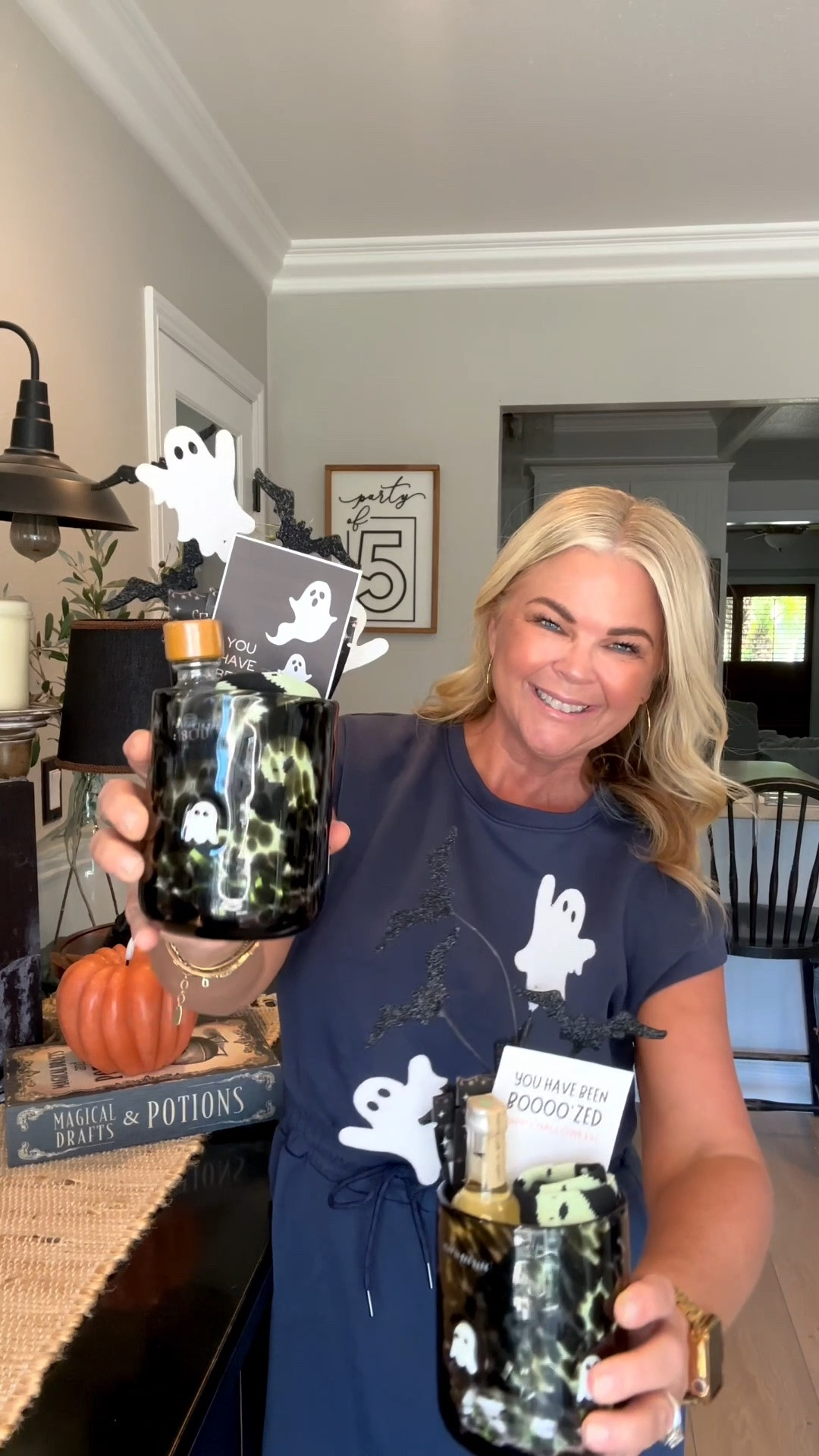 You’ve Been Boo’zed! Here is a fun Halloween gift idea & even more fun if you are seeing Practical Magic 2🖤 loving these glow in the dark glasses & socks & of course the cocktail or mocktail mix! Join me for more gift ideas all year long for every occasion 🎀🐈‍⬛

#LTKstorytime #LTKSeasonal #LTKHome