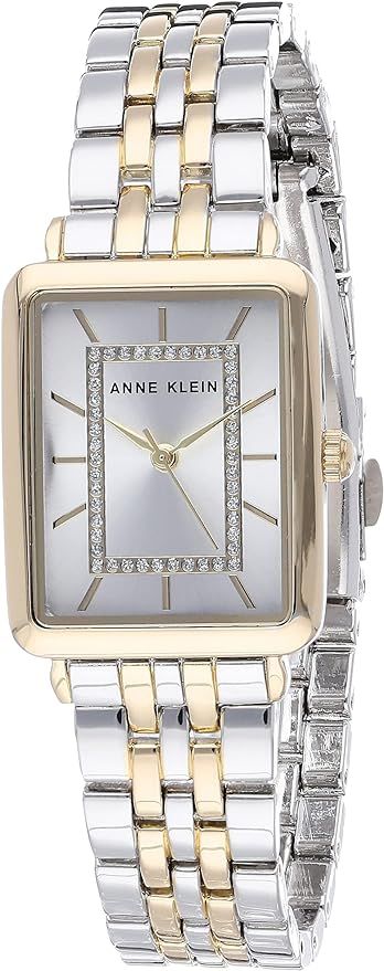 Anne Klein Women's Glitter Accented Bracelet Watch | Amazon (US)