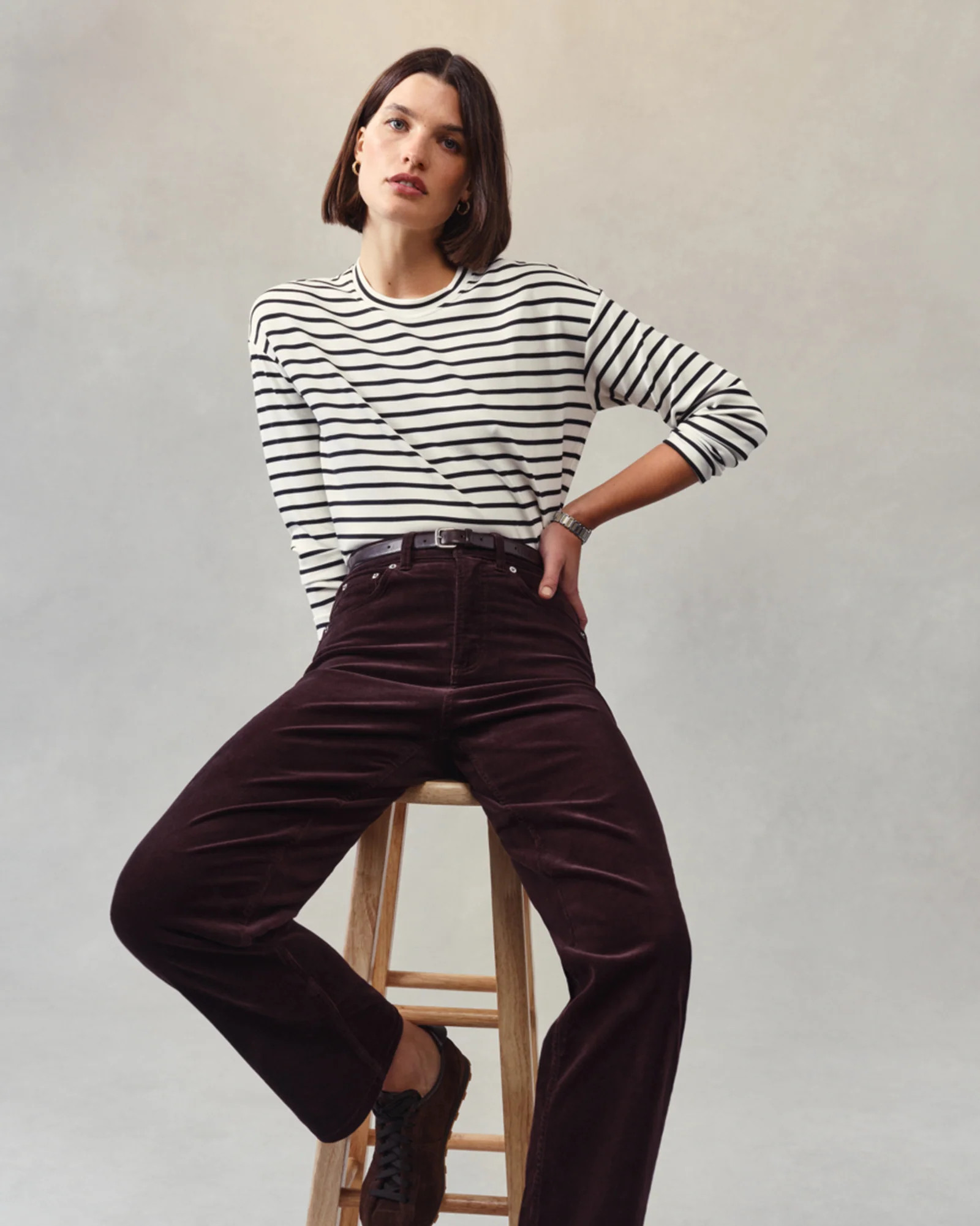 Corduroy 90s Straight Leg Jeans | Spanx