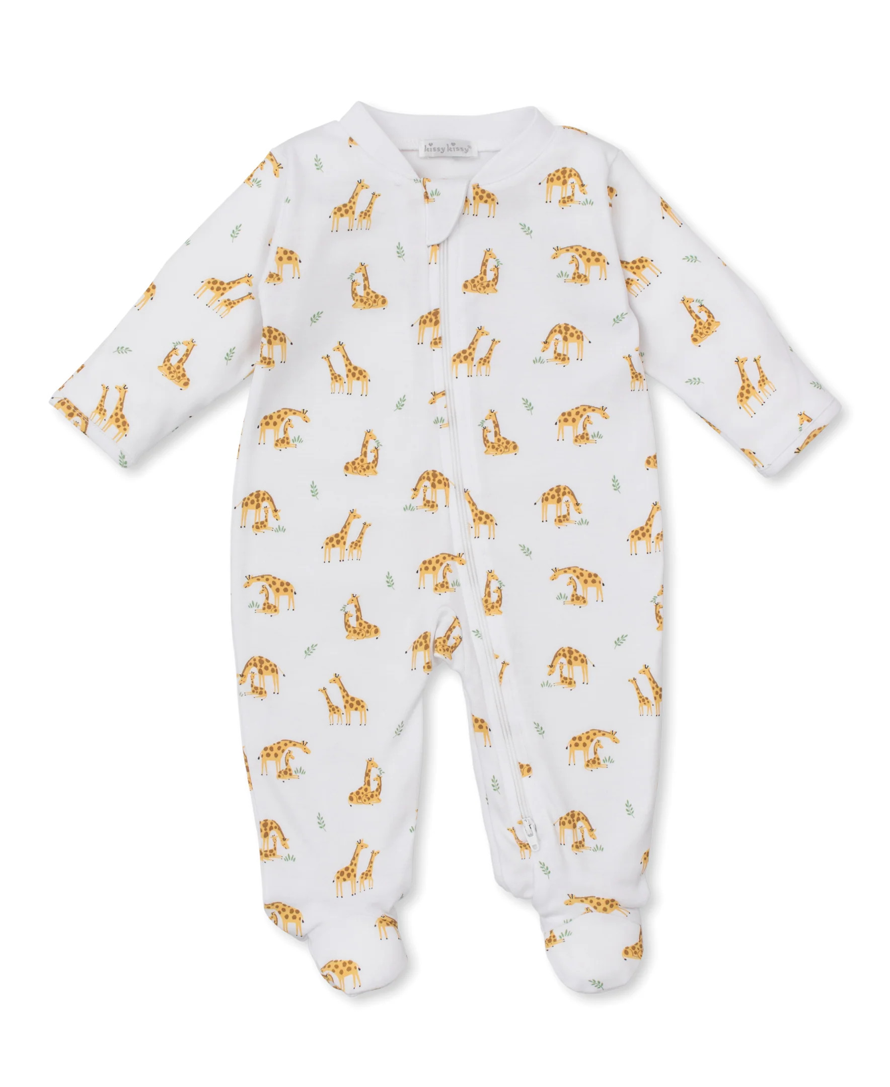 Giraffe Duo Zip Footie | Kissy Kissy