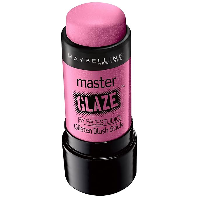 Maybelline New York Face Studio Master Glaze Glisten Blush Stick, Pink Fever, 0.24 Ounce | Amazon (US)