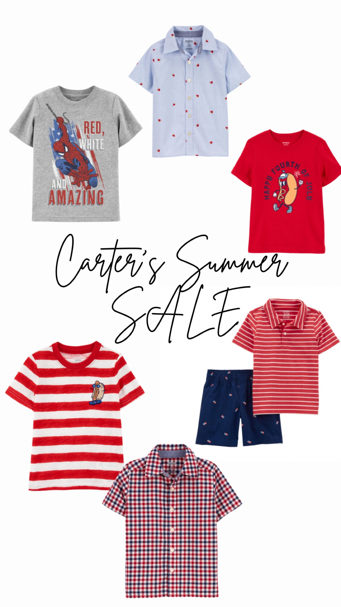 Check out the Carter’s Summer Clearance Sale - 4th of July edition for Toddler boys. 

#LTKKids #LTKSummerSales #LTKFamily