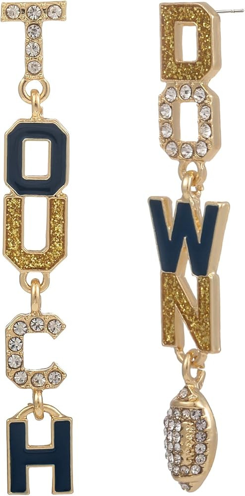 Football Dangle Earrings for Women Touchdown Dangle Earrings | Amazon (US)