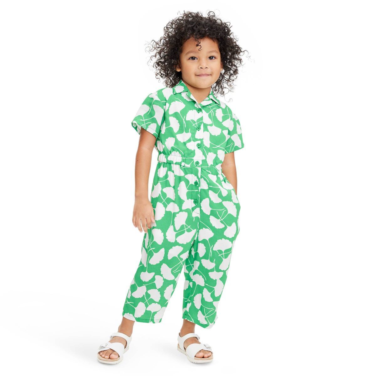 Toddler Short Sleeve Ginkgo Green Jumpsuit - DVF for Target | Target