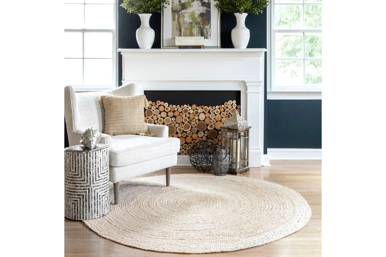 nuLOOM Rigo Hand Woven Farmhouse Jute Area Rug | Ashley Homestore