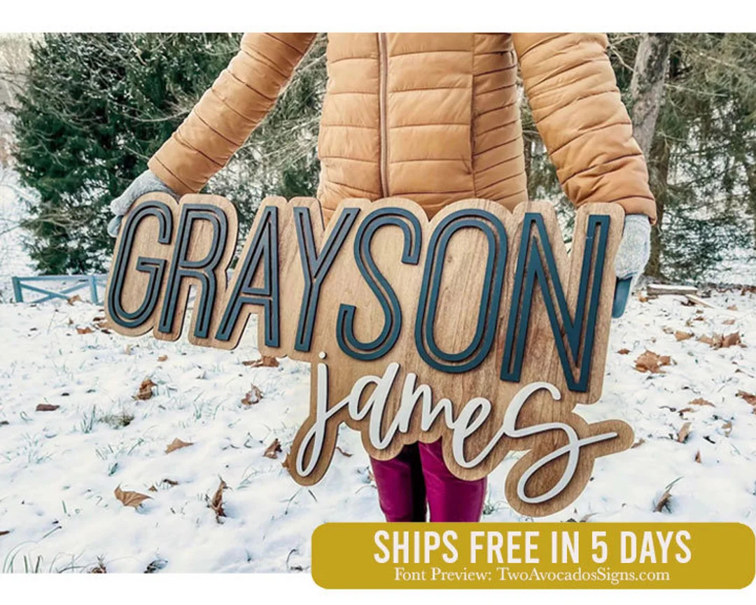 Large Wood Name Sign Nursery Name Sign Girl Name Sign Above - Etsy | Etsy (US)