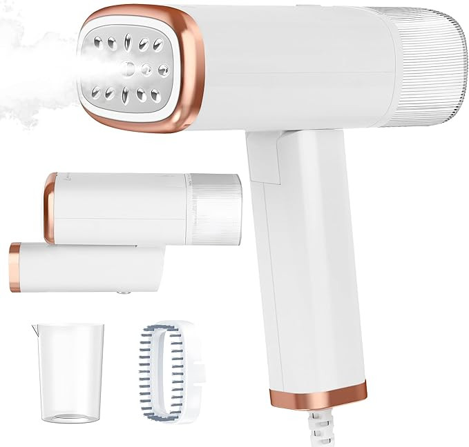 Portable Handheld Travel Steamer For Clothes, Foldable Mini Steam Iron, 20s Fast Heat-Up, 120ml F... | Amazon (US)