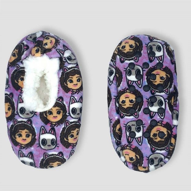 Toddler Gabby's Dollhouse Slipper Socks - Light Purple | Target