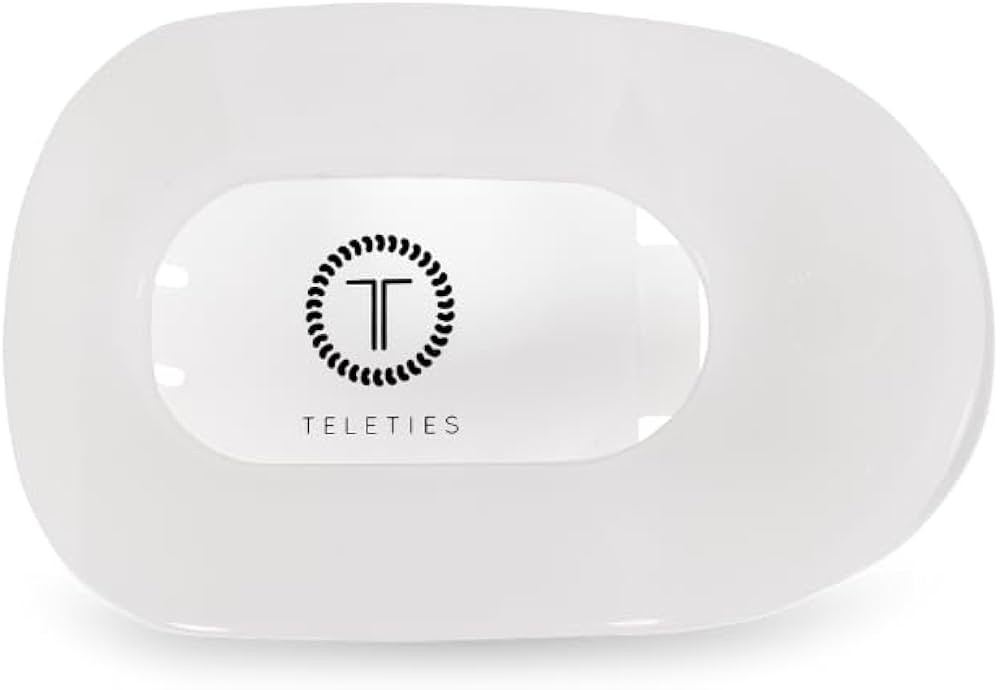 TELETIES - Large Flat Round Clip - Strong Grip, Bendable Teeth, Comfortable Curved Design - For L... | Amazon (US)