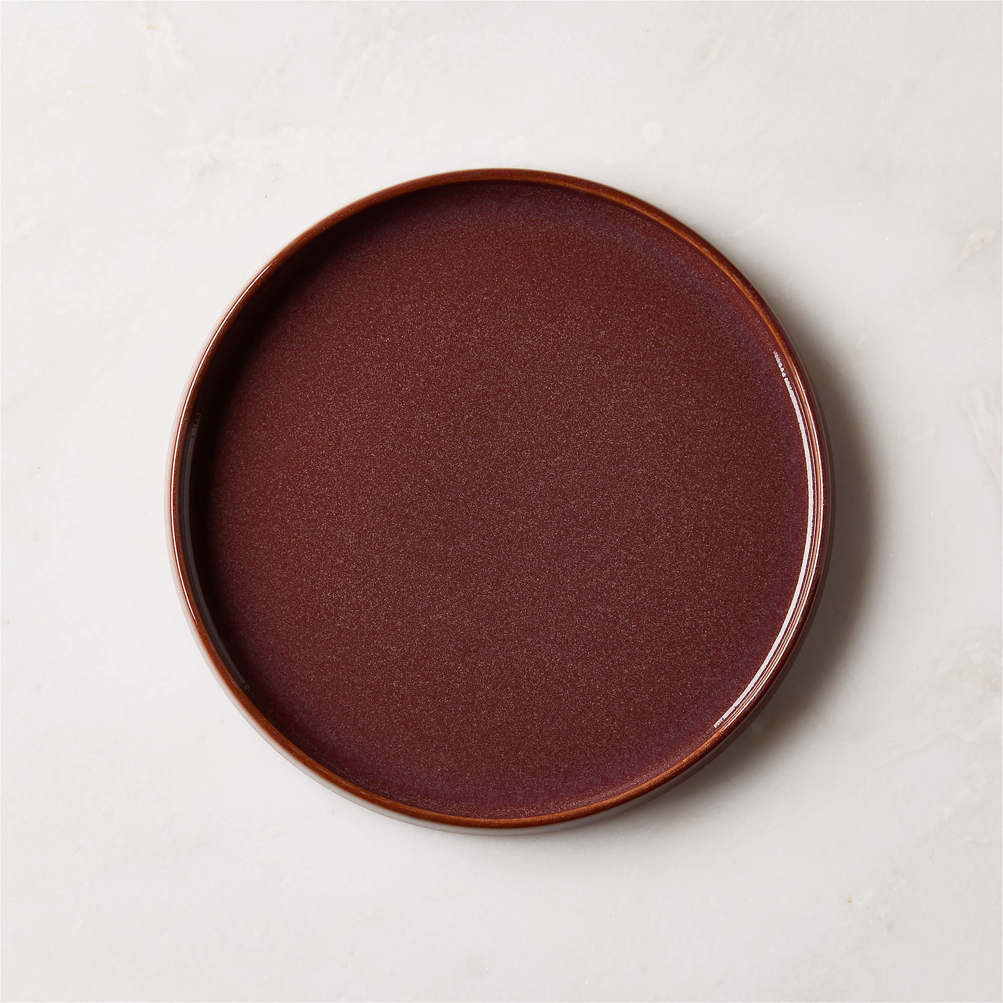 Prado Oxblood Salad Plate With Reactive Glaze + Reviews | CB2 | CB2