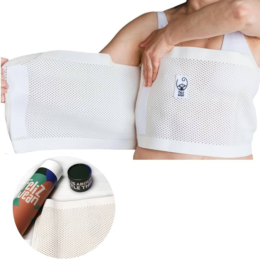 Chest Binder for Breastfeeding Weaning Baby- Stretchable Breathable Adjustable Breastfeeding Esse... | Amazon (US)