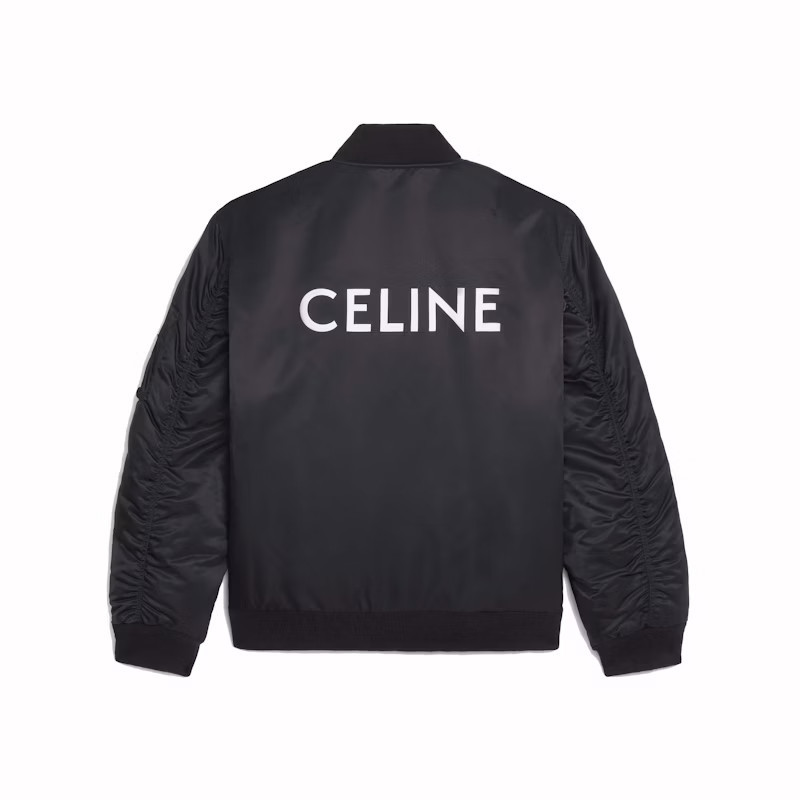 Men's Celine Nylon Twill Bomber Jacket in Black | StockX