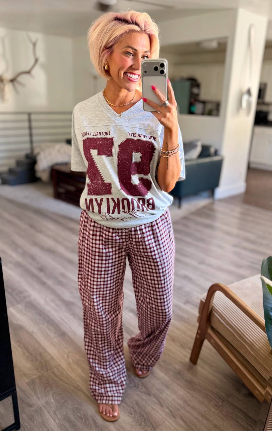 Cute and comfy and from Walmart!! Top: Small // Bottoms: Small // Shoes: TTS 

 #LTKootd #LTKmomlife
