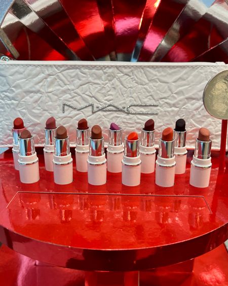 MAC Cosmetics mini lipstick gift set: features 12 new mini-sized shades. Gift idea.

#LTKfindsunder100 #LTKGiftGuide #LTKbeauty
