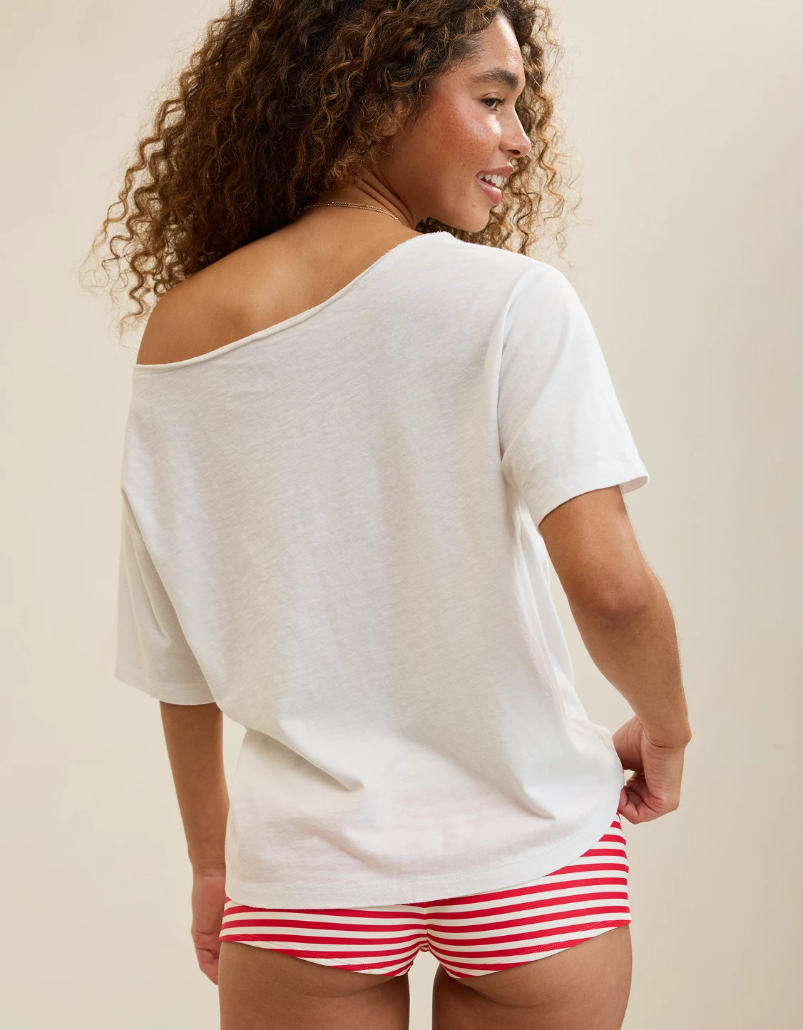 Aerie Off-The-Shoulder Relaxed T-Shirt | Aerie