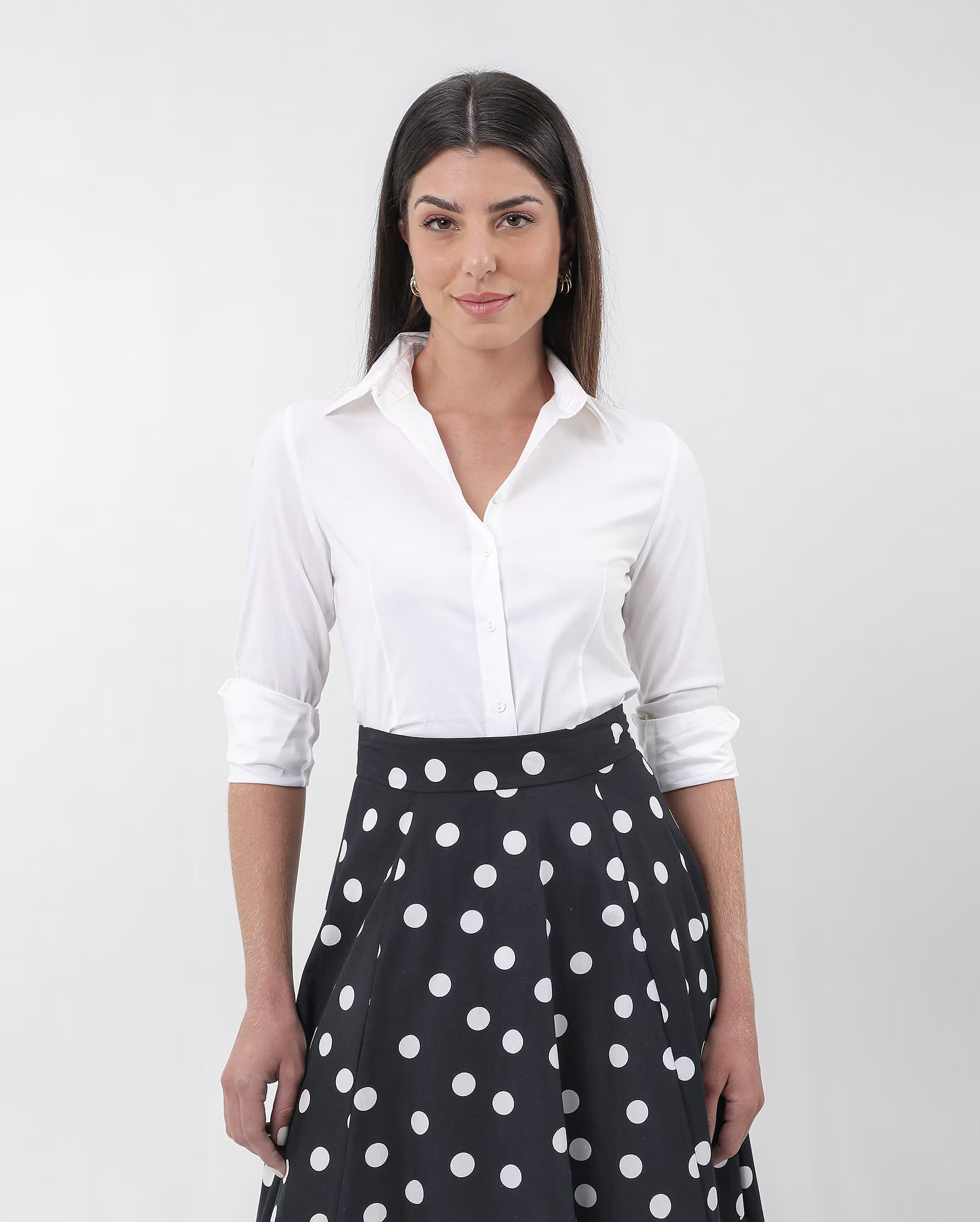 Camisa feminina gola colarinho lisa branca | AK by Riachuelo | Riachuelo (BR)