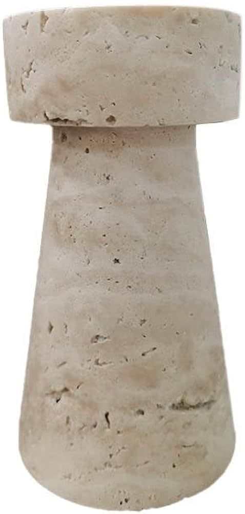 Travertine Stone Candleholder, 6" H | Amazon (US)