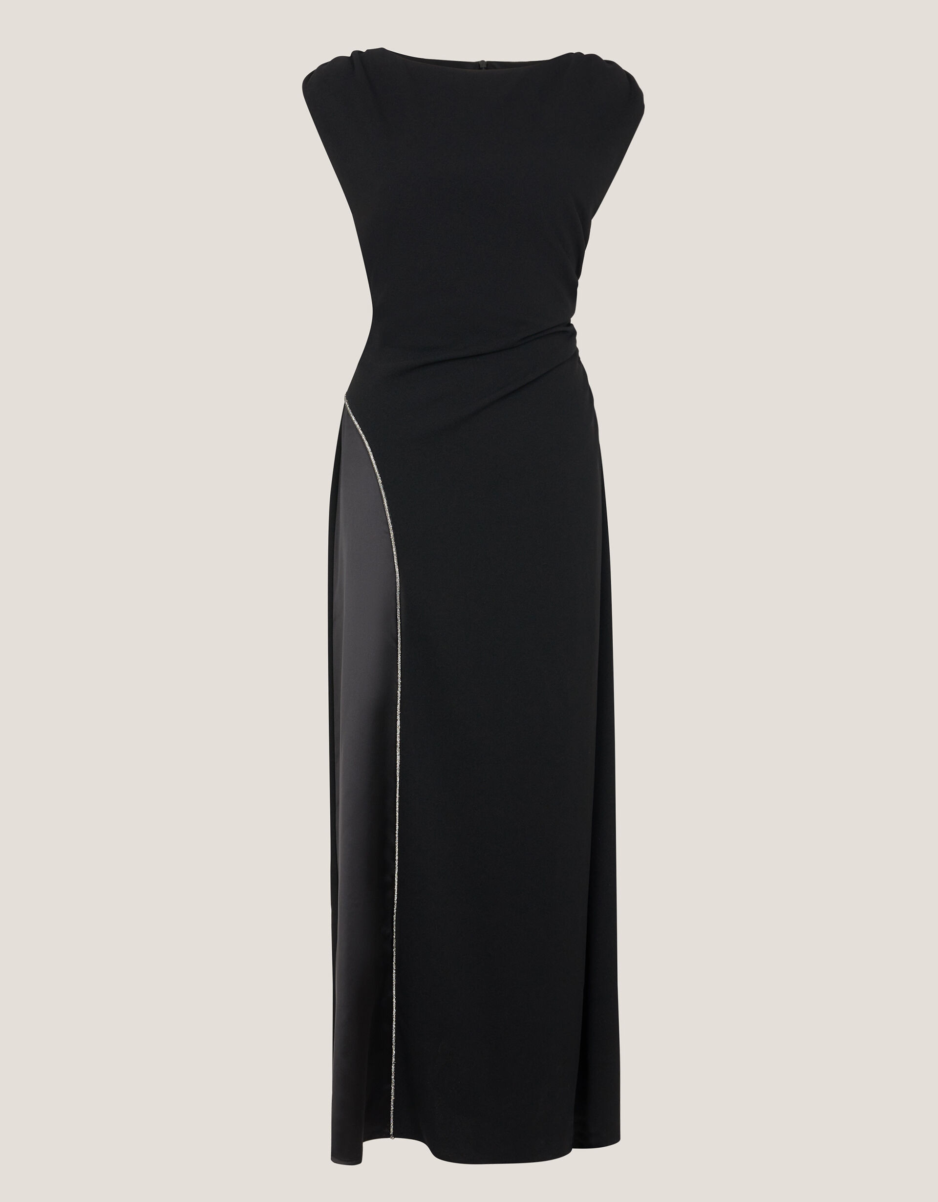 Tansy Sparkle Trim Jersey Maxi Dress Black | Monsoon (UK)