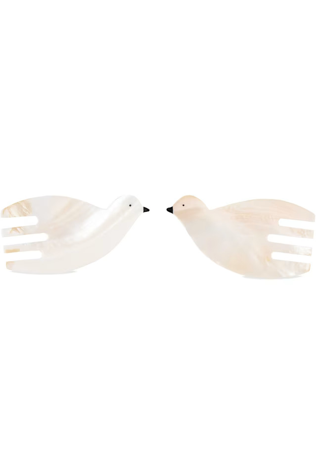 Off-White Dove Salad Servers | SSENSE