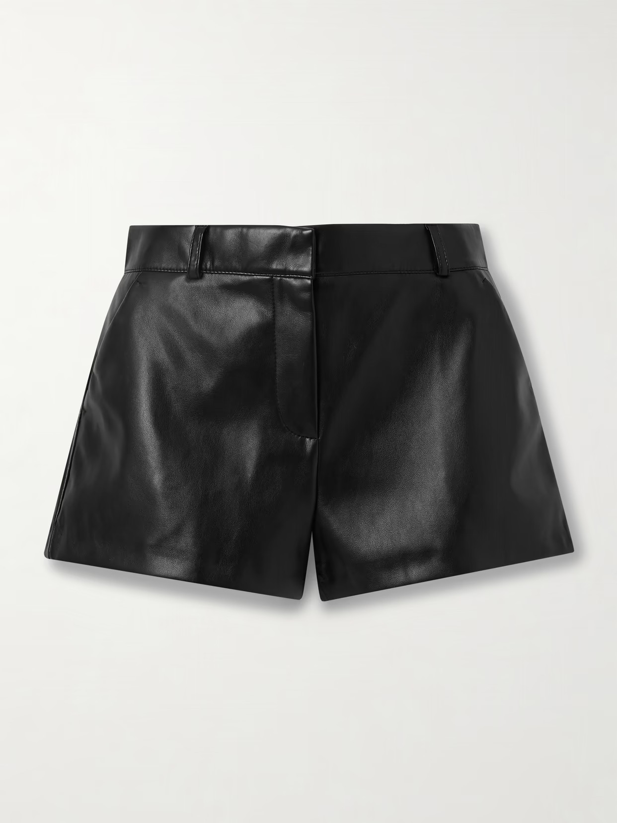 The Frankie Shop - Kate Faux Leather Shorts - Black | NET-A-PORTER (UK & EU)