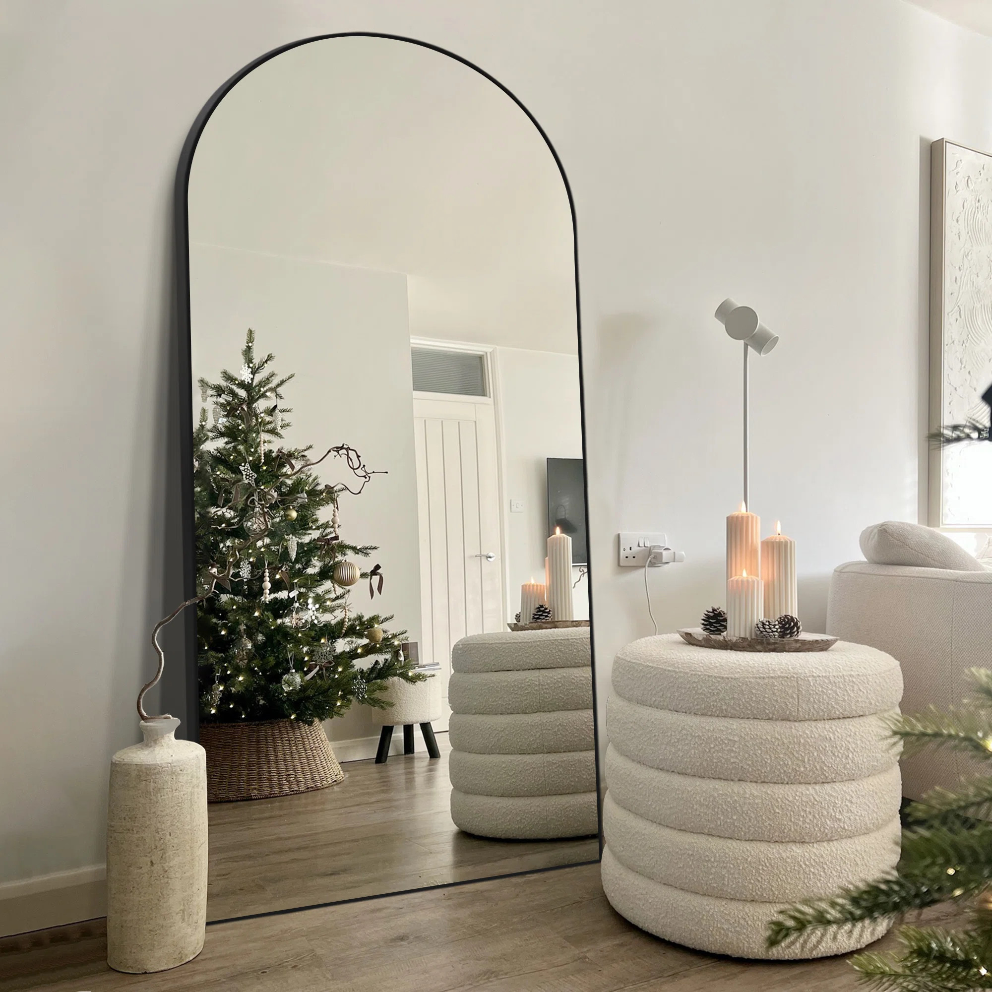 Latitude Run® Corinn Arched Metal Full Length Mirror Floor Mirror and Wall Mirror & Reviews | Wa... | Wayfair North America