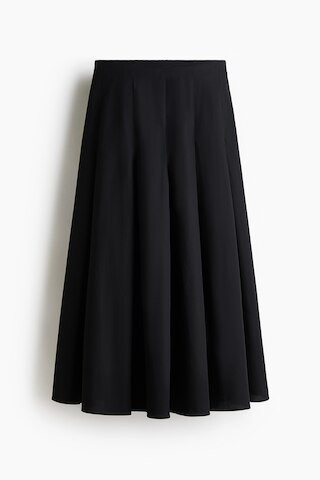 H & M - Circular poplin skirt - Black | H&M (UK, MY, IN, SG, PH, TW, HK)