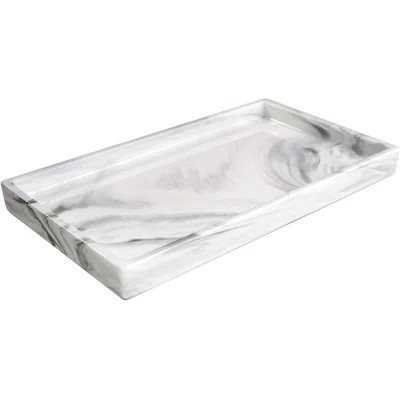 Ceramic Perfume Organizer and Jewelry Dish,Marble Counter Tray | Wayfair North America