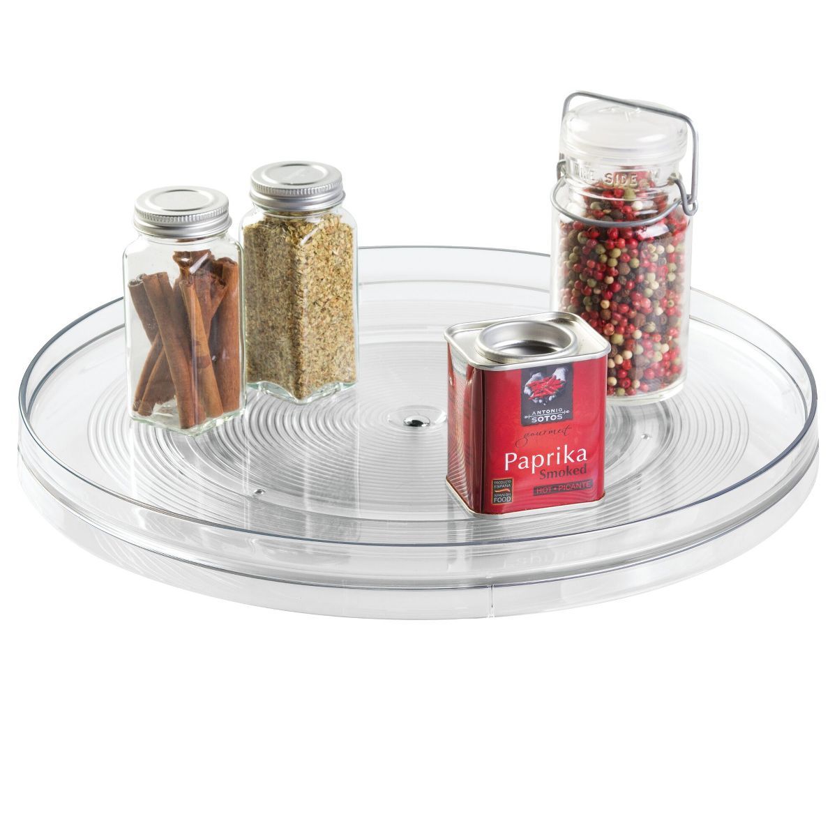 iDESIGN Large Linus Lazy Susan Turntable Clear | Target