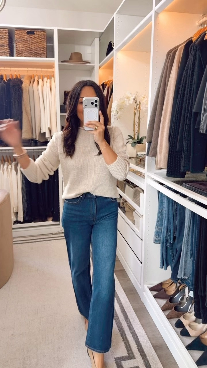 This roll neck sweater will be an easy go-to for casual days. Super cozy with a classic straight fit. Comes in multiple colors. Fits TTS
@Quince  #quincepartner

#LTKootd #LTKOver40 #LTKSeasonal