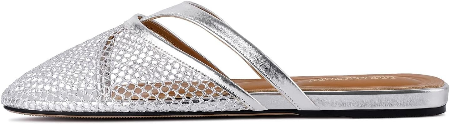 Jewelled Thong Sandal for Women Open Round Toe Flip Flops Comfy Slip on Flats Sandals Casual Summ... | Amazon (US)