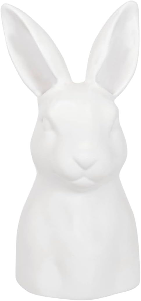 Creative Co-op DA5769 Ceramic Bunny Rabbit Flower Vase, White | Amazon (US)