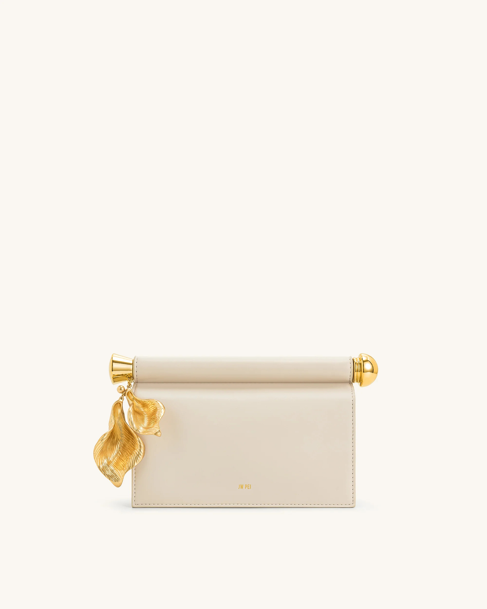 Holly Metal Pendant Embellished Clutch - White | JW PEI US