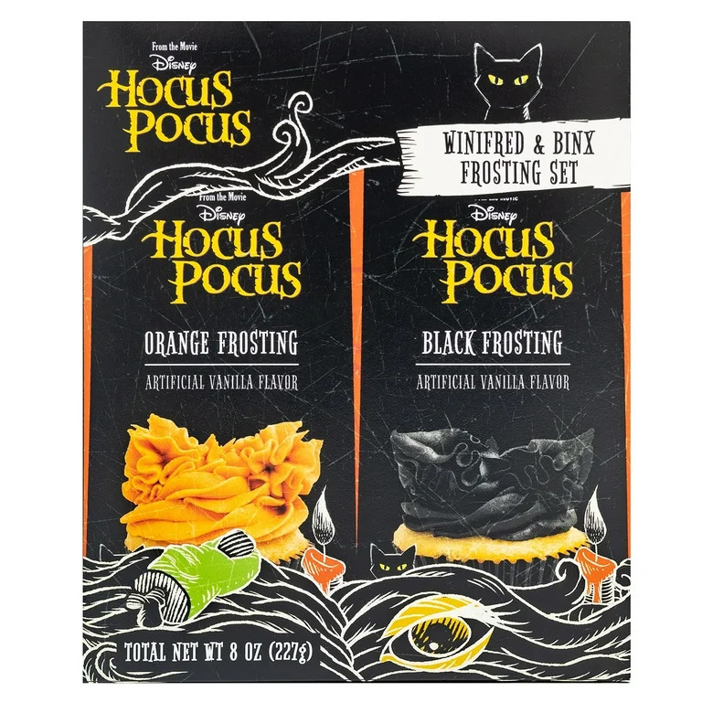 Hocus Pocus  Orange and  Black Vanilla Icing 2 pack- 4 oz | Walmart (US)