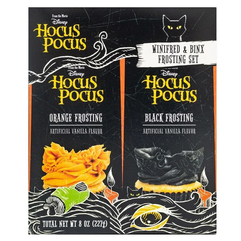 Hocus Pocus  Orange and  Black Vanilla Icing 2 pack- 4 oz | Walmart (US)